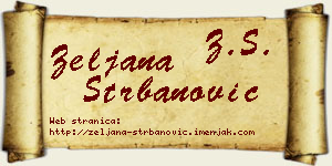 Željana Štrbanović vizit kartica